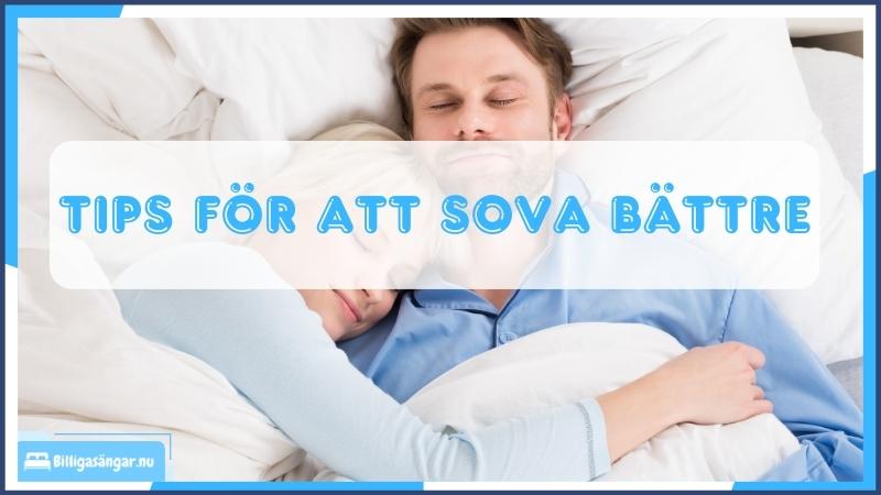 Tips för att sova bättre