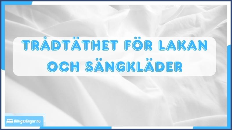Trådtäthet lakan