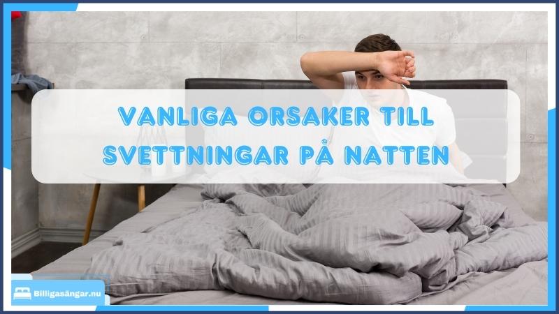 svettas mycket på natten